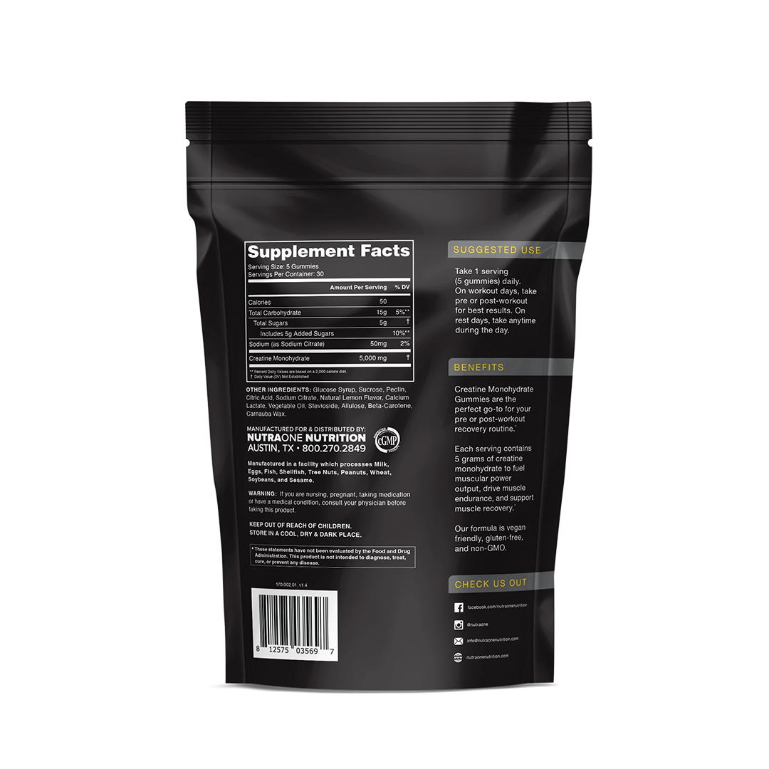 CREATINE MONOHYDRATE GUMMIES
