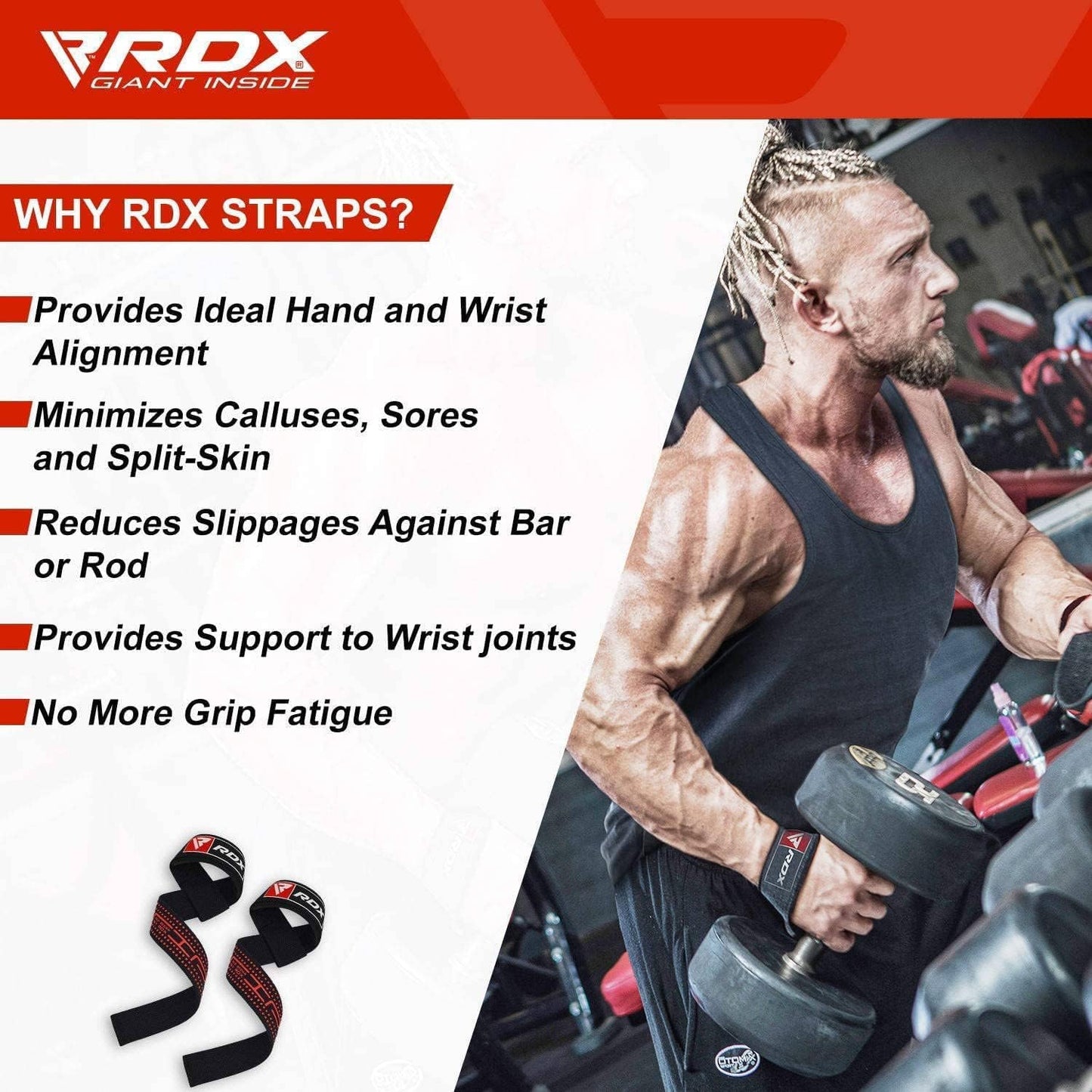 WEIGHT LIFTING GEL STRAP PAIR - S4