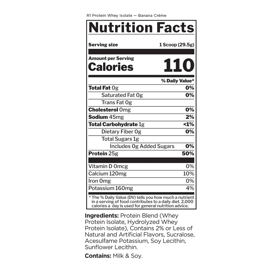 100% WHEY ISOLATE