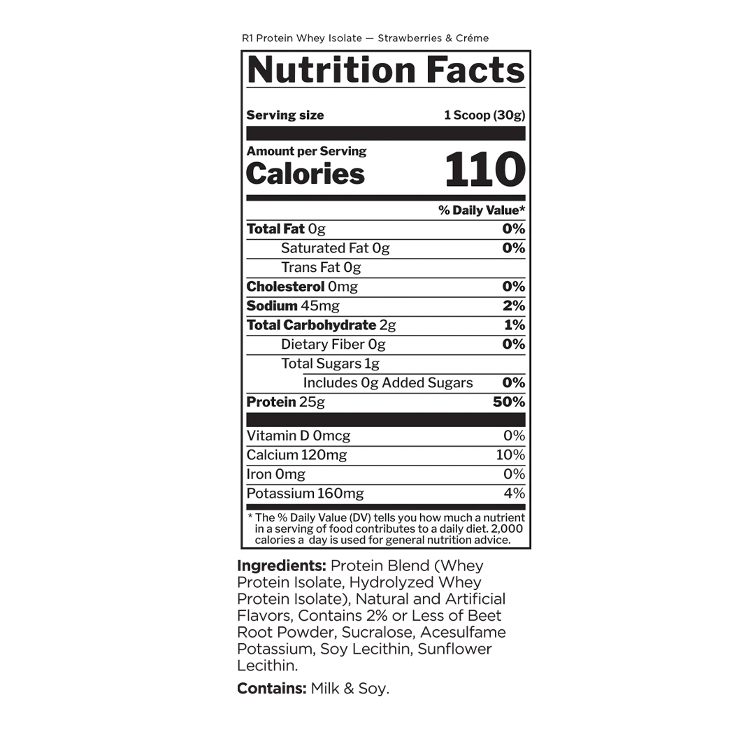 100% WHEY ISOLATE
