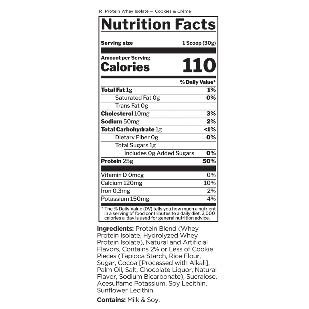 100% WHEY ISOLATE