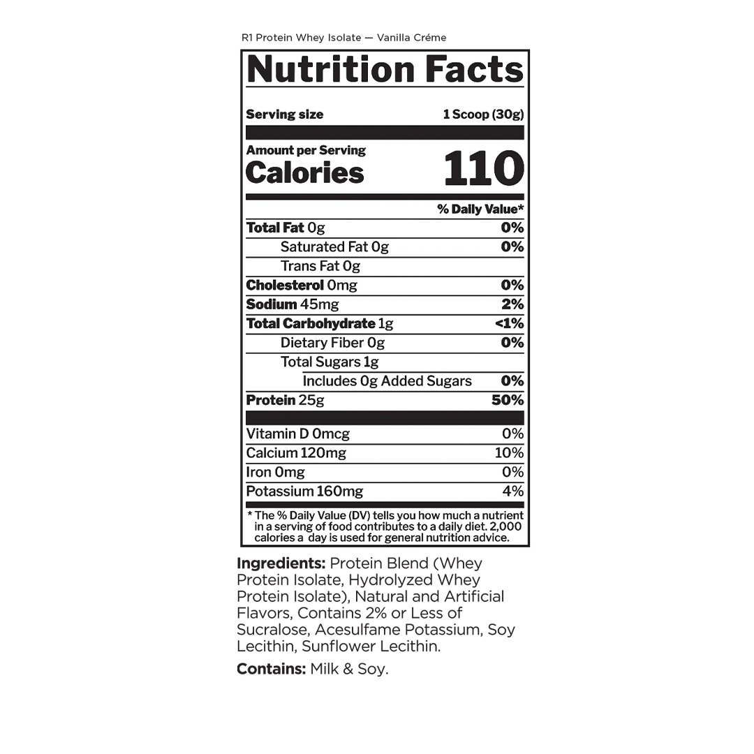 100% WHEY ISOLATE