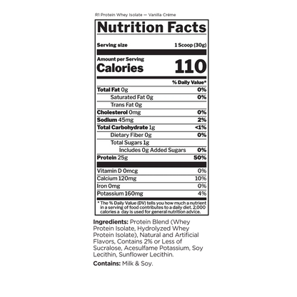 100% WHEY ISOLATE