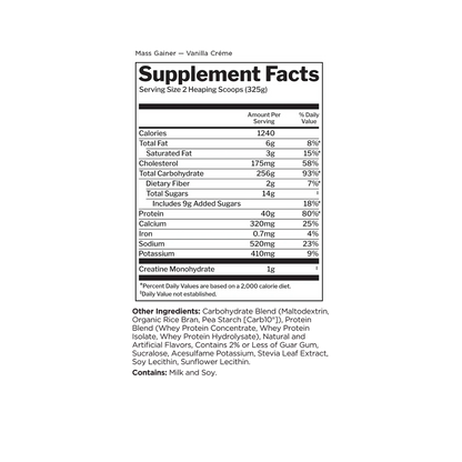 MASS GAINER