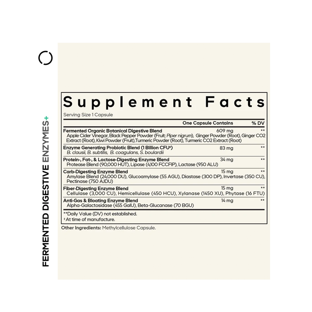 FERMENTED DIGESTIVE ENZYMES +
