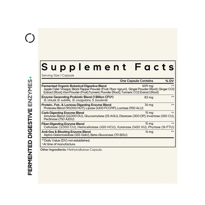 FERMENTED DIGESTIVE ENZYMES +